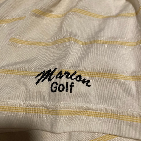 Adidas Climacool  Large Men’s Gold Shirt Gold Embroidered Marion - Picture 4 of 7